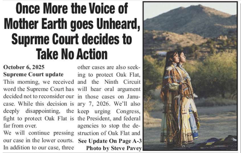 Reposting: Once More the Voice of Mother Earth goes Unheard ...